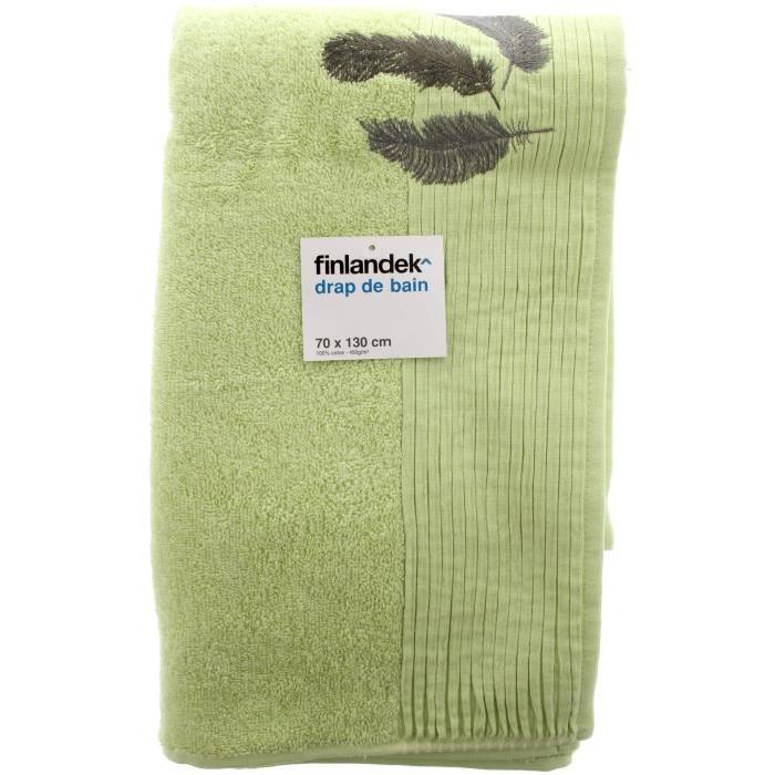 FINLANDEK Drap de bain 70 x 130 cm Plumes