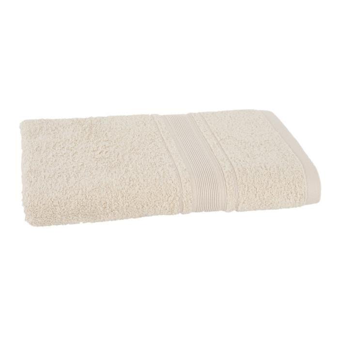 JULES CLARYSSE 1 Drap de Douche ROYALE Beige - 70x140cm