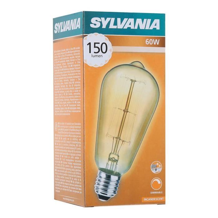 SYLVANIA Ampoule Edison Vintage S64 E27 60 W a incandescence