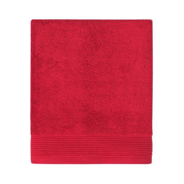 SANTENS Serviette de Toilette GRACE Lipstick Rouge 50 x 100 cm