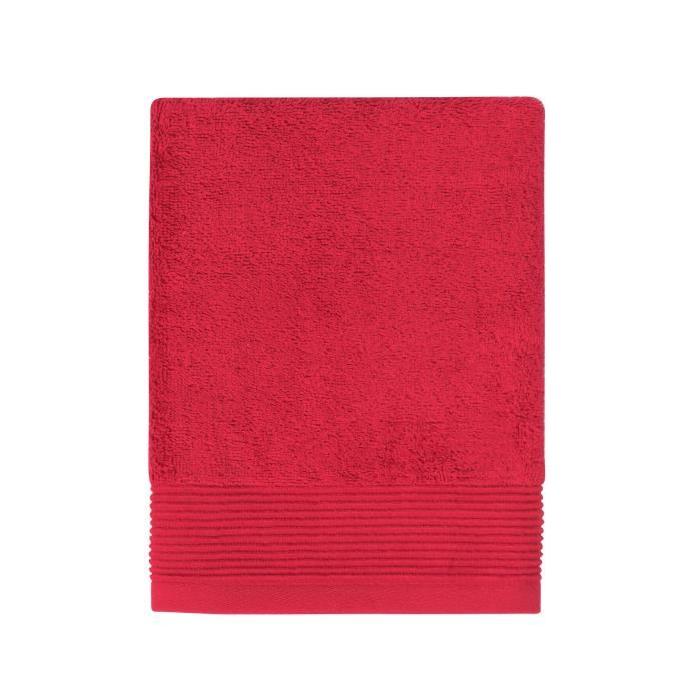 SANTENS Serviette Invité GRACE Lipstick Rouge 30 x 50 cm