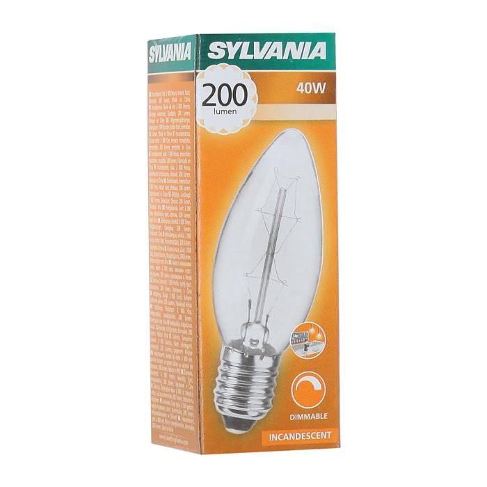 SYLVANIA Ampoule Edison Vintage flamme E14 40 W a incandescence