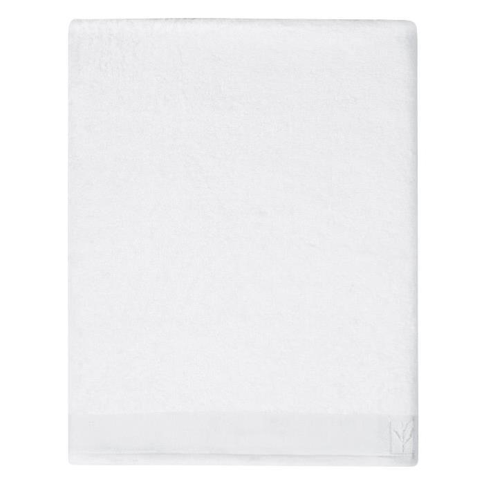 SANTENS Drap de Bain BAMBOO Blanc 100 x 150 cm