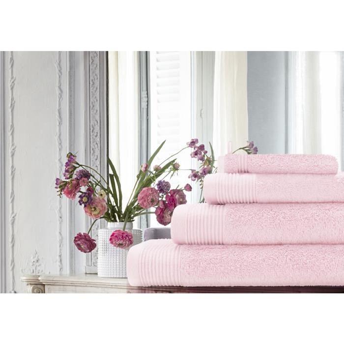 SANTENS Serviette de Toilette GRACE Extrait de Rose 50 x 100 cm