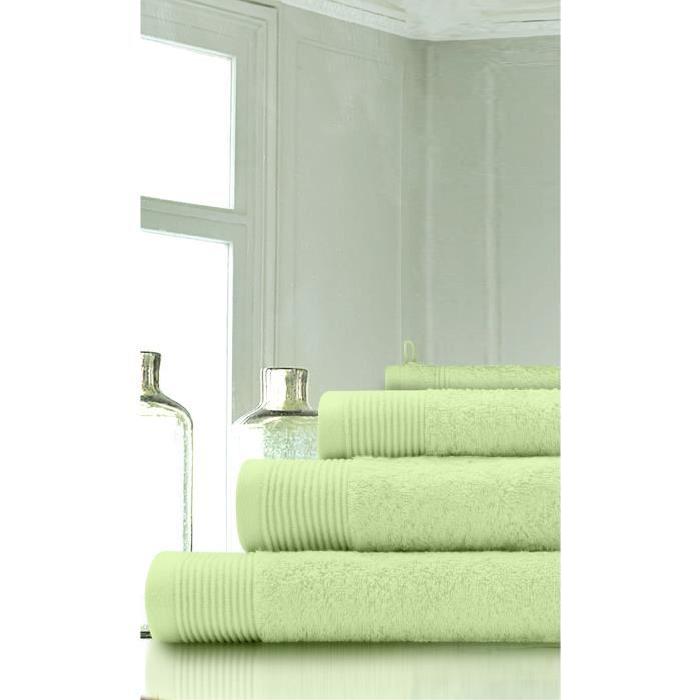 SANTENS Serviette de Bain GRACE Tilleul 70 x 140 cm