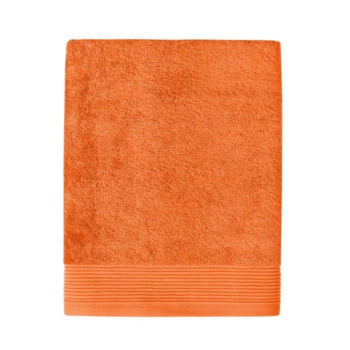 SANTENS Serviette de Toilette GRACE Orange 50 x 100 cm