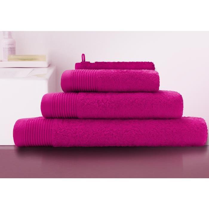 SANTENS Serviette de Toilette GRACE Rose 50 x 100 cm