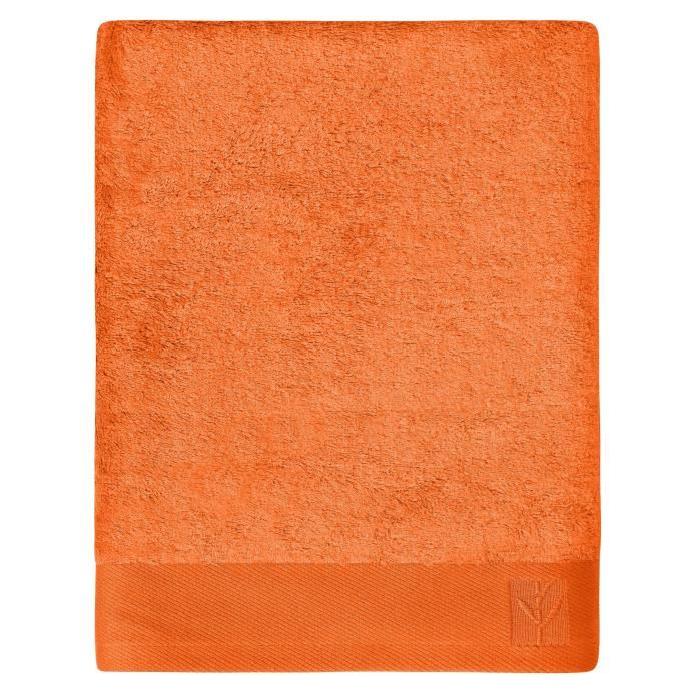 SANTENS Serviette de Toilette BAMBOO Orange 50 x 100 cm