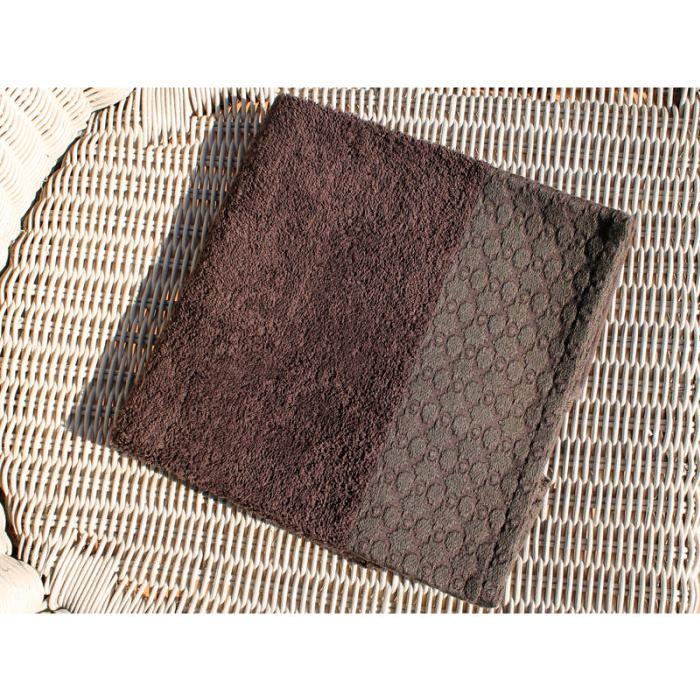 SOLEIL D'OCRE Serviette de toilette ANTIQUE - 100% coton - 50x90cm - CHOCOLAT