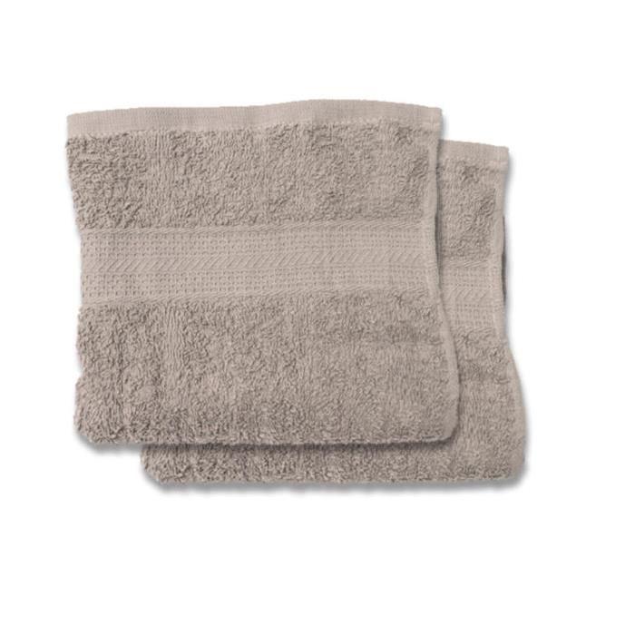 SOLEIL D'OCRE Serviette de toilette Douceur 100% coton 50x90 cm Taupe