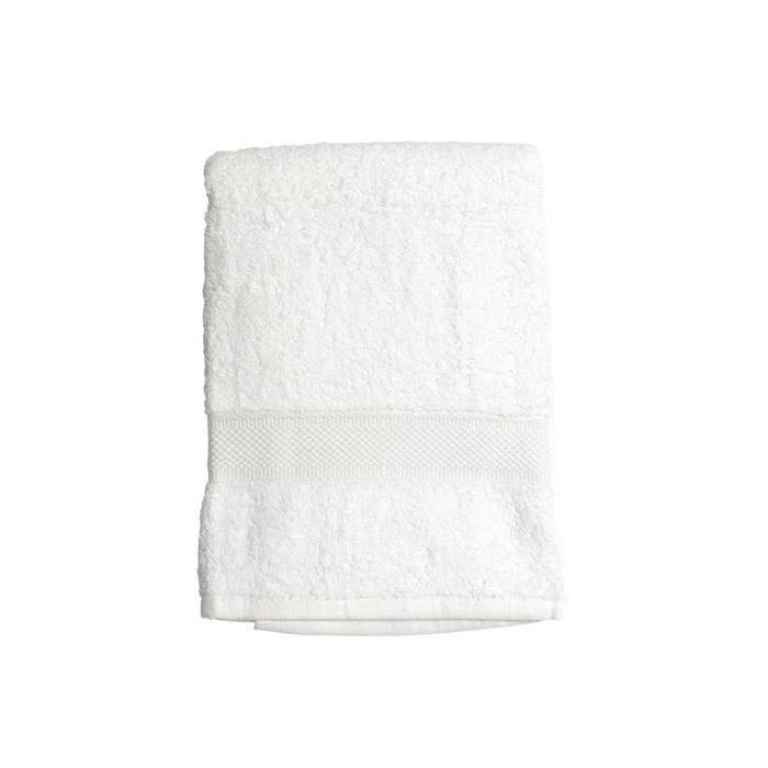 SOLEIL D'OCRE Drap de bain Douceur 100% coton 70x130 cm Blanc