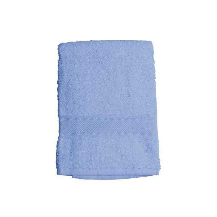 SOLEIL D'OCRE Drap de bain Douceur 100% coton 70x130 cm Bleu