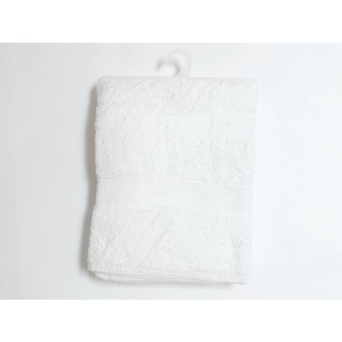 SOLEIL D'OCRE Maxi Drap de douche Douceur 100% coton 100x140 cm Blanc