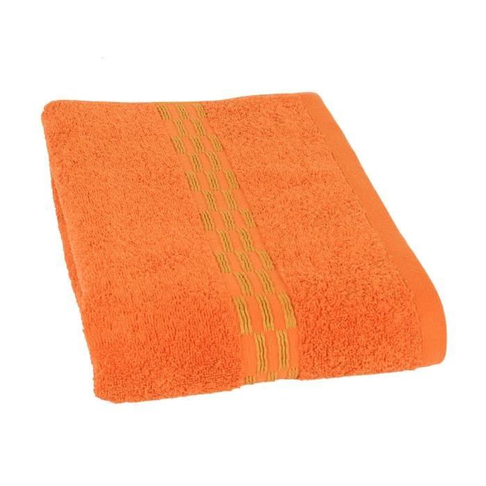 JULES CLARYSSE Drap de bain Yeni 70x140 cm orange