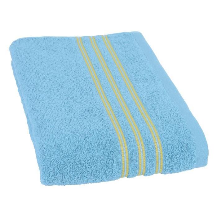 JULES CLARYSSE Drap de bain Nima 70x140 cm bleu