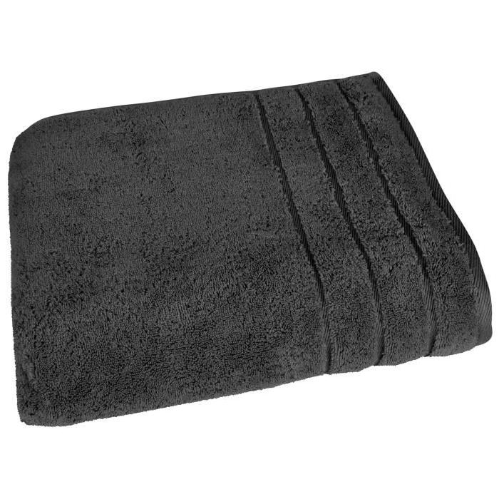 VENT DU SUD Drap de bain Callisto - 95x140 cm - Anthracite