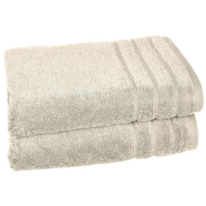 VENT DU SUD Lot de 2 draps de douche Callisto - 70x130 cm - Lin