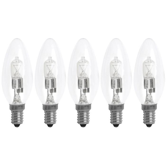 XQ-Lite Lot de 5 Ampoules Eco Halogene E14 30W