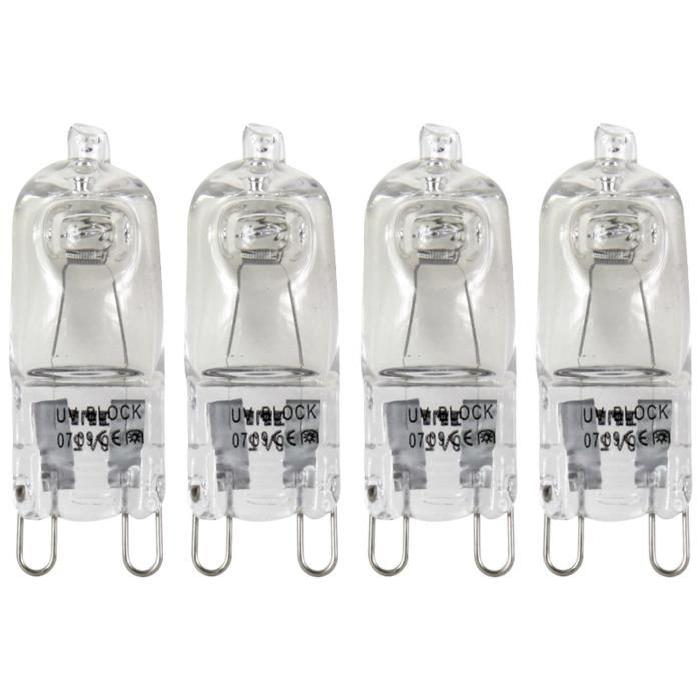 XQ-Lite Lot de 4 ampoules halogene G9 46W