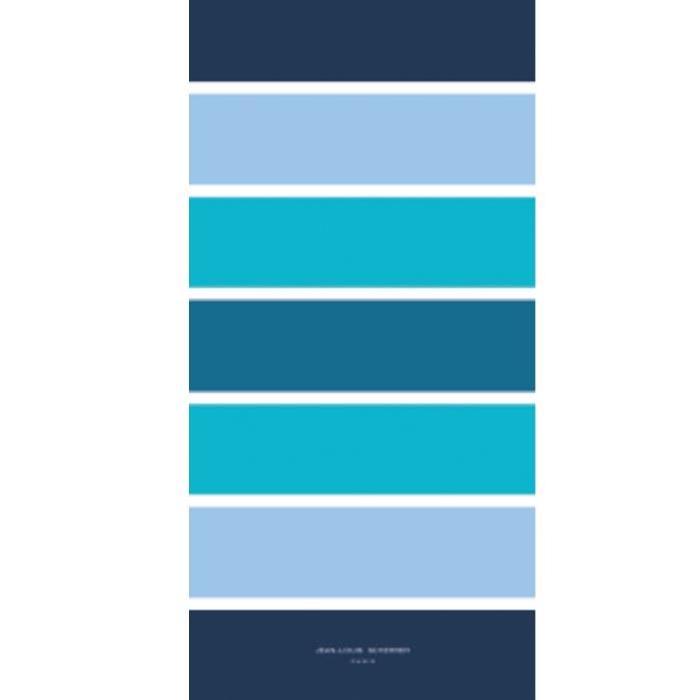 JEAN LOUIS SCHERRER Maxi drap de plage 90x180 cm rayé bleu