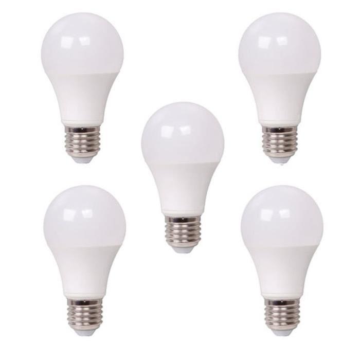 XQ-LITE Lot de 5 ampoules LED A60 E27 10W équivalence 60W