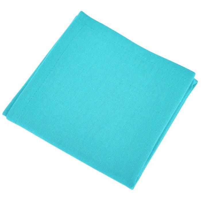 VENT DU SUD Lot de 12 serviettes de table Yuco - Turquoise