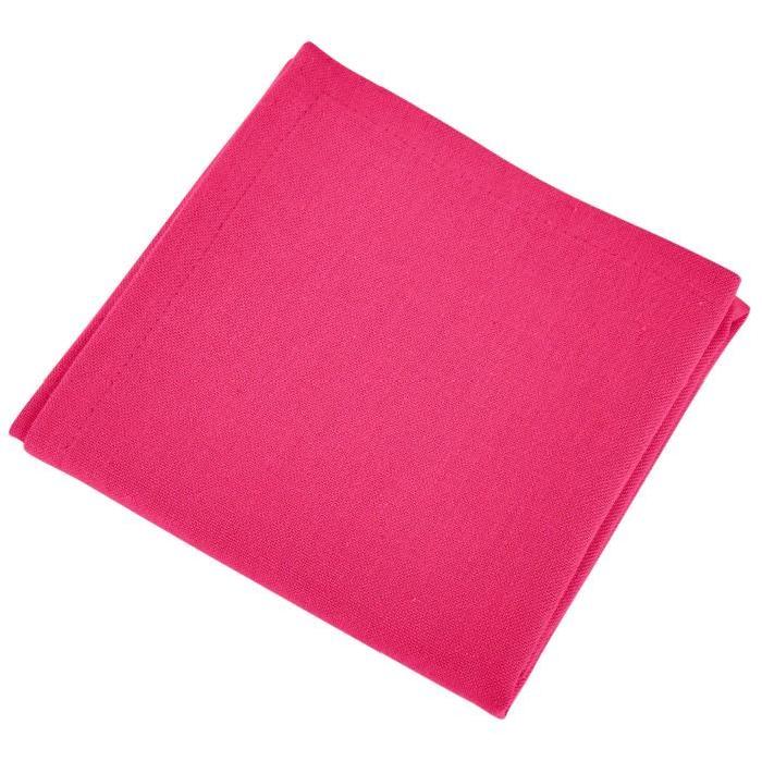 VENT DU SUD Lot de 12 serviettes de table Yuco - Fuchsia