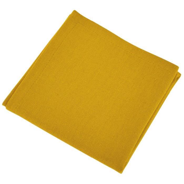 VENT DU SUD Lot de 12 serviettes de table Yuco - Curry