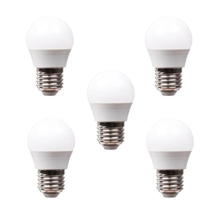 XQ-LITE Lot de 5 ampoules LED globe E27 5,5W équivalence 40W