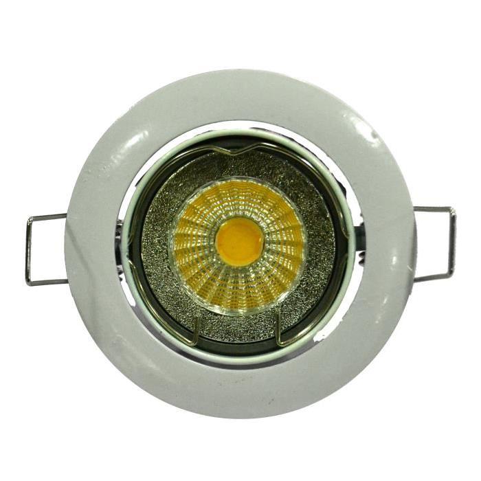 Spot encastrable LED diametre 8,2 cm GU10 5W équivalent a 40W blanc