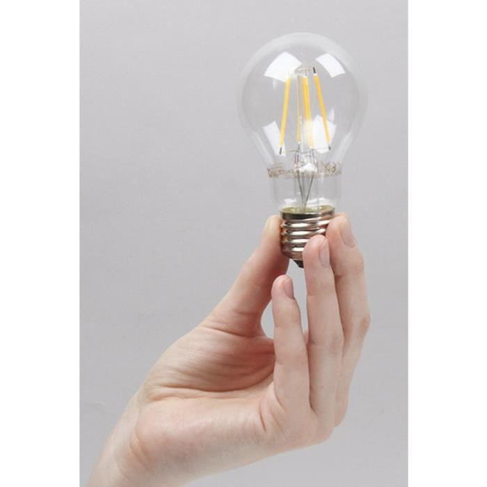 XQ-LITE Ampoule LED filament LED globe E27 4W équivalence 37W