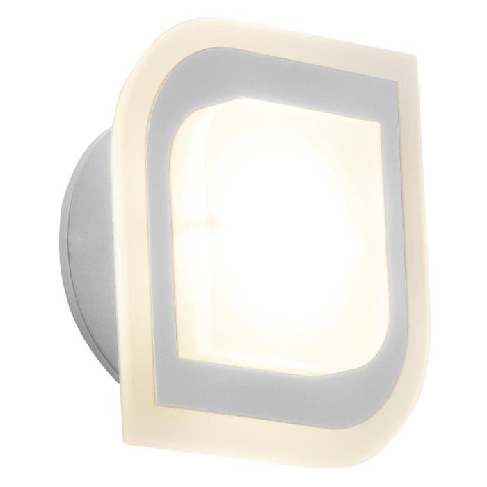 BRILLIANT Spot patere led ip44 Formular - Gris / Blanc