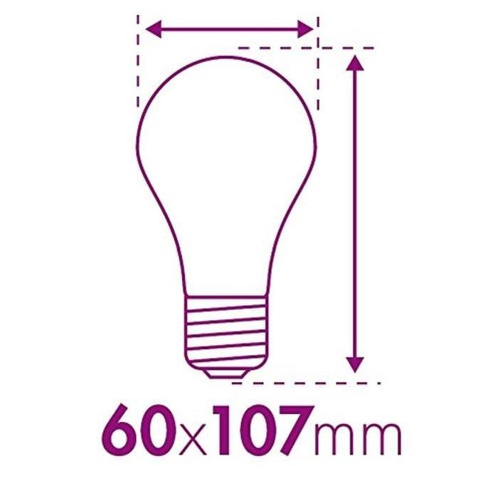 XQ-LITE Ampoule LED filament LED globe E27 4W équivalence 37W