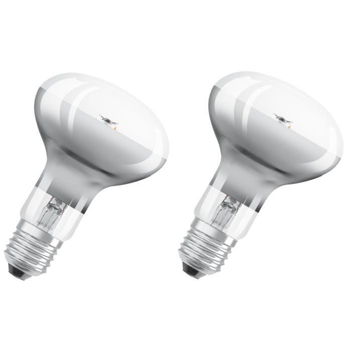 OSRAM Lot de 2 Ampoules Spot LED R80 E27 4 W équivalent a 32 W blanc chaud