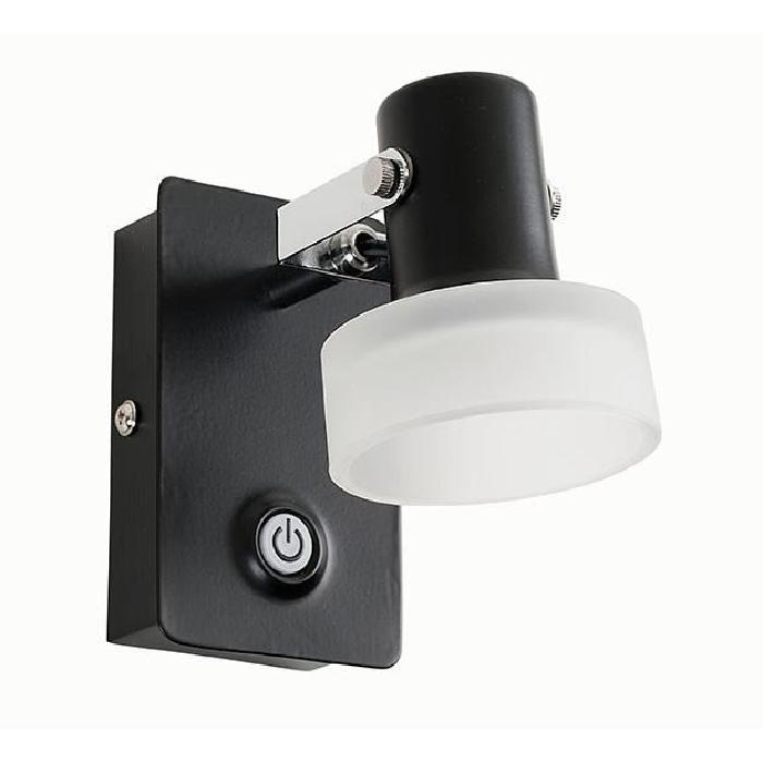 FUSION Spot 1 lumiere LED L7 x H11 cm Noir