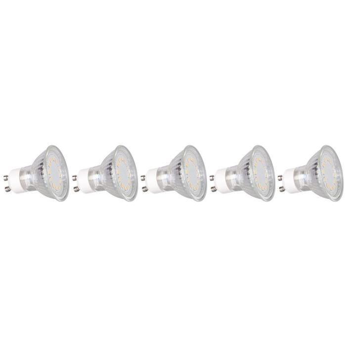 XQ-LITE Lot de 5 ampoules LED PAR16 GU10 3W équivalence 40W