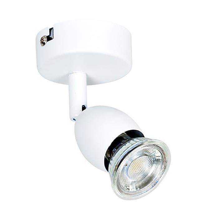 MELY Spot 1 lumiere L7 x H11 cm Blanc