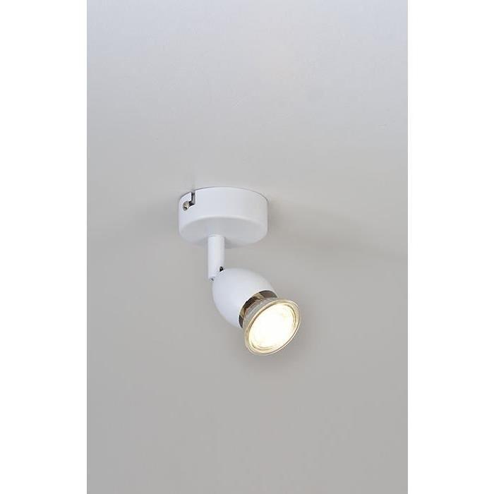 MELY Spot 1 lumiere L7 x H11 cm Blanc