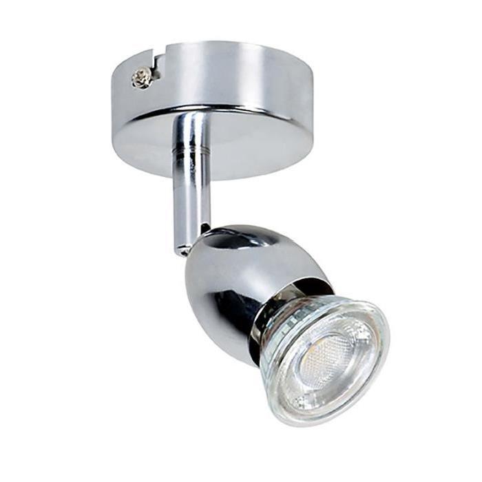 MELY Spot 1 lumiere LED L7 x H11 cm Chrome