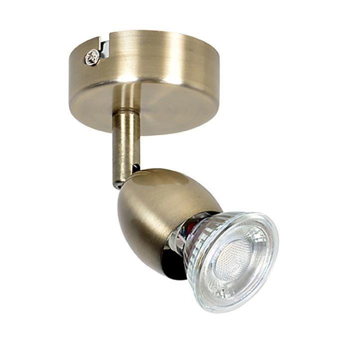 MELY Spot 1 lumiere LED L7 x H11 cm Laiton