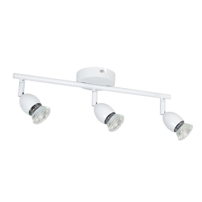 MELY Spot 3 lumieres LED L40,5 x H13 cm Blanc