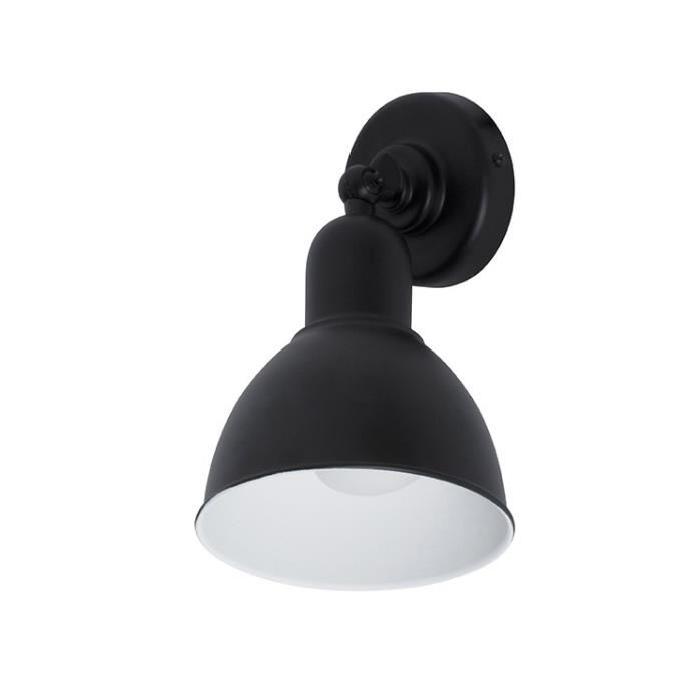 LEWIS Spot salle de bain 1 lumiere LED L17,5 x H9,5 cm Noir