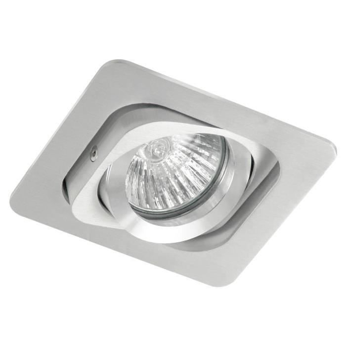 XQ-LITE Spot encastrable orientable carré GU10 35 W gris