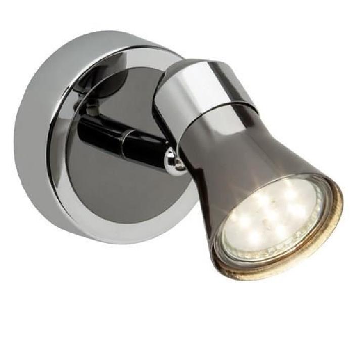 Spot patere LED Jupp 1xGU10 3W chrome et noir