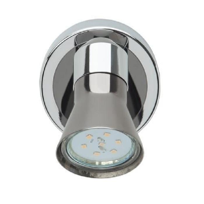 Spot patere LED Jupp 1xGU10 3W chrome et noir