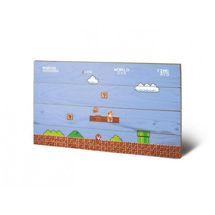 Panneau en bois Super Mario Bros