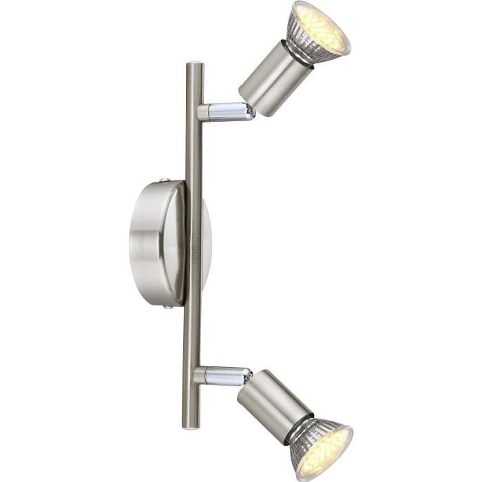 Spot LED en nickel mat 15x25,5xcm