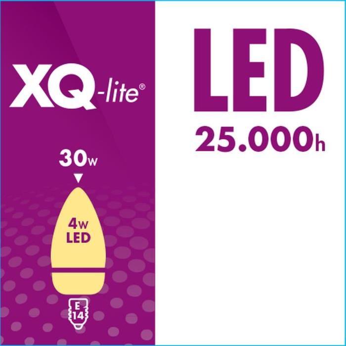 XQ-LITE Ampoule LED E14 flamme 4W équivalence 30W