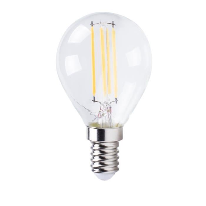 XQ-Lite Ampoule filament LED globe E14 XQ1465 4 W équivalent a 35 W blanc chaud