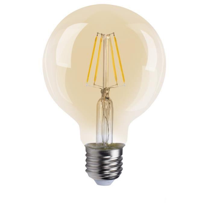 XQ-Lite Ampoule bulle or LED E27 XQ1509G 4 W équivalent a 40 W blanc extra chaleureux